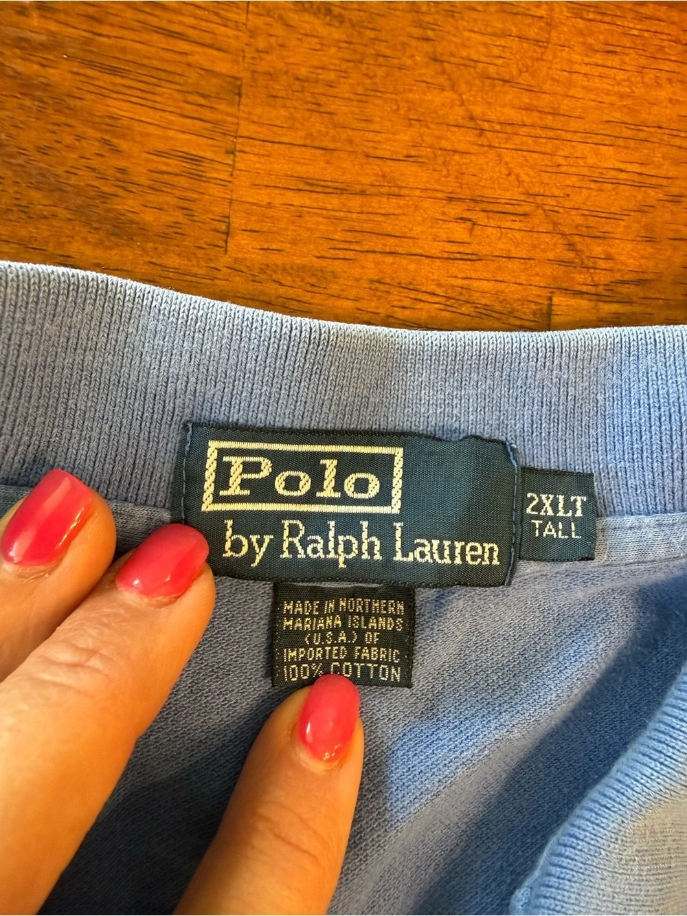 Polo Ralph Lauren Polo Shirt Light Blue Yellow Pony 2XLT tall 100% cotton